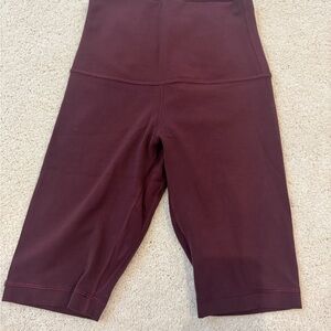 Lululemon Burgundy Align Shorts